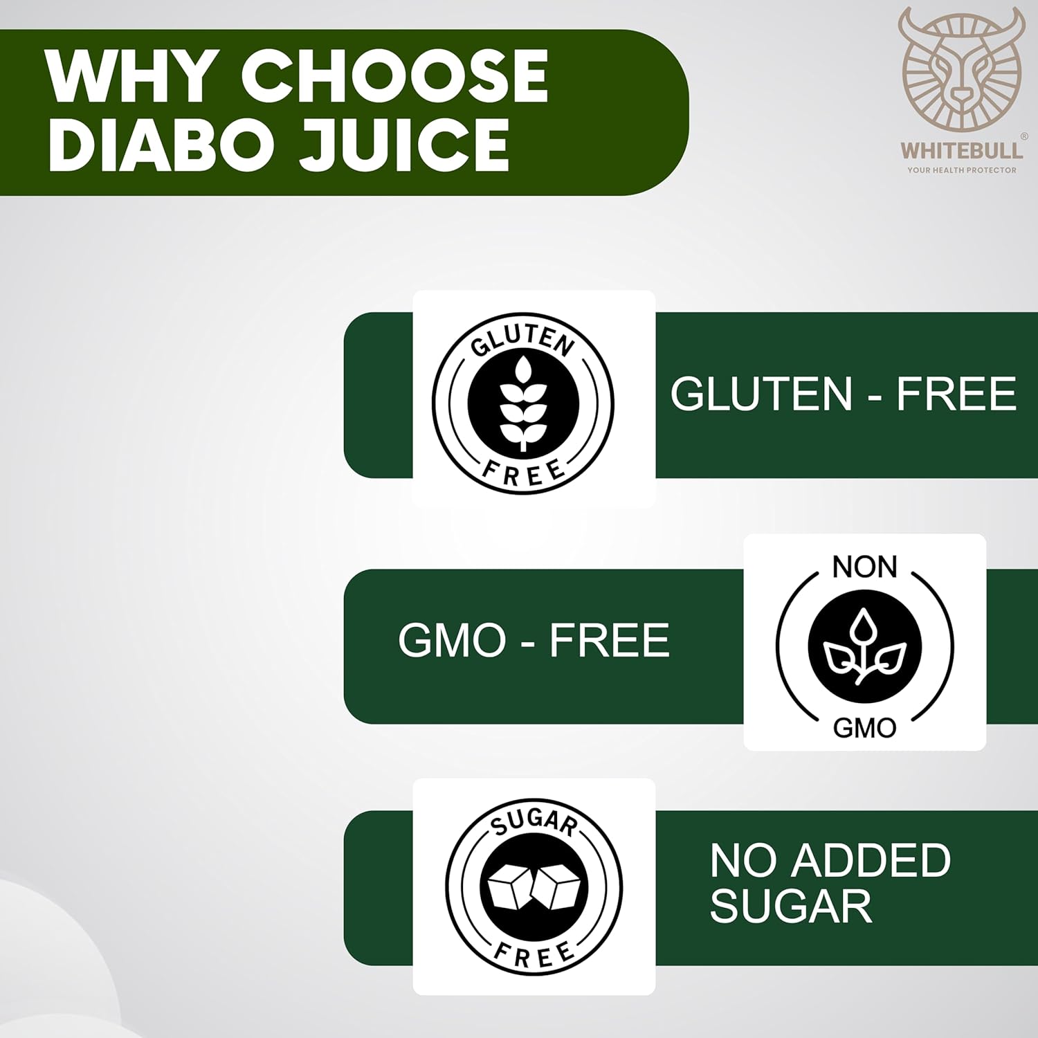 White Bull Diabo Tea (60 Tablets) and Diabo Juice(1L) Combo | Extract Blend for Diabetes Care | Supports Blood Sugar Balance & Metabolism | Vegan & Gluten-Free