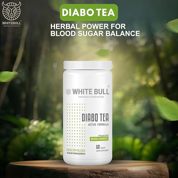 Diabo Tea – Green Tea Extract Blend for Diabetes Care | With Garcinia Cambogia, Moringa, Grape Seed, Cinnamon, Chamomile | Supports Metabolism & Blood Sugar Balance | 60 Tablets | Pack Of 2