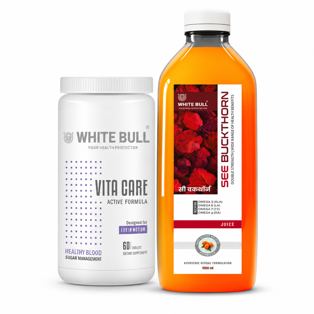 Anniversary Wellness Combo: Sea Buckthorn Juice + Vita Care