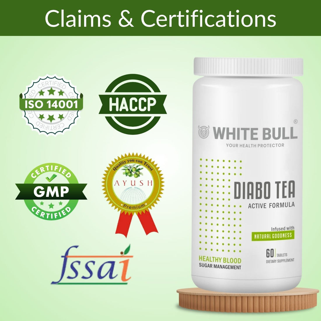 Diabo Tea (60 Tablets) | Extract Blend for Diabetes Care | Supports Blood Sugar Balance & Metabolism | Vegan & Gluten-Free