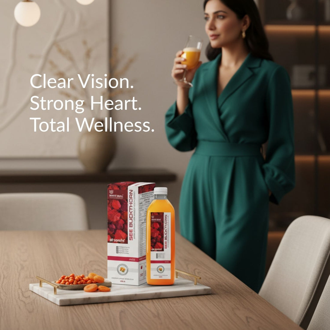 Sea Buckthorn Juice | Rich in Omega 3,6,7 & 9 | Powerful Natural Anti-Oxidant | Supports Immunity, Heart Health and Blood Circulation | 1 Lit