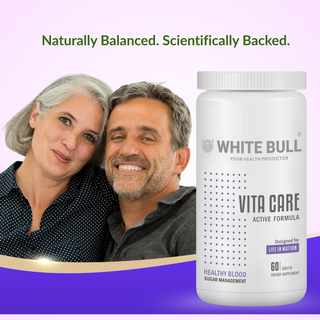 WHITE BULL Vita Care – Multivitamin for Diabetes Support | Enhances Insulin Production & Healthy Metabolism | With Essential Vitamins, Minerals & Antioxidants | 60 Tablets | Pack Of 1