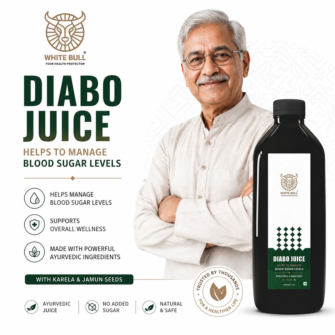 Diabo Juice - Natural Blood Sugar Management juice to balance Life | 100% Natural  1L Bottle