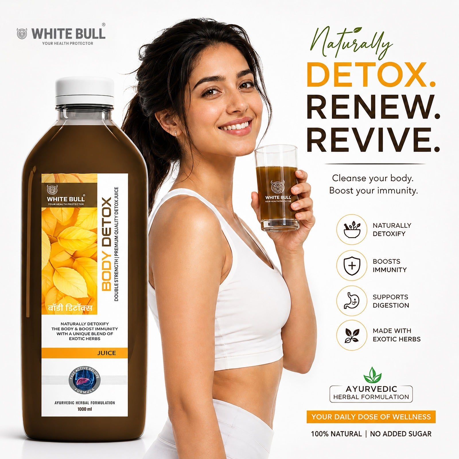 Body Detox Juice | Supports Internal Cleansing & Digestive Health | 1 Lit