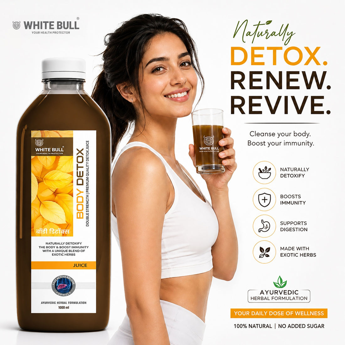 Body Detox Juice | Supports Internal Cleansing & Digestive Health | 1 Lit