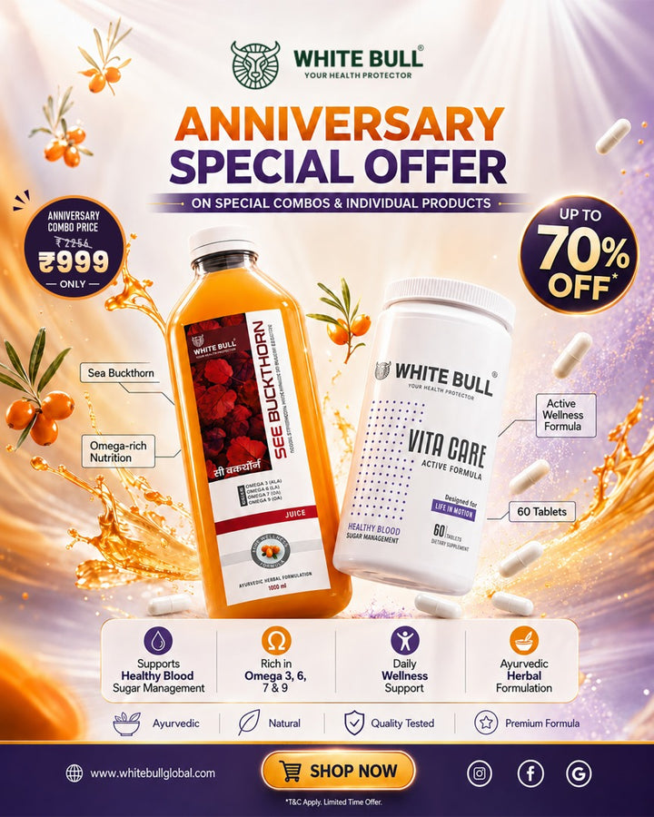 Anniversary Wellness Combo: Sea Buckthorn Juice + Vita Care