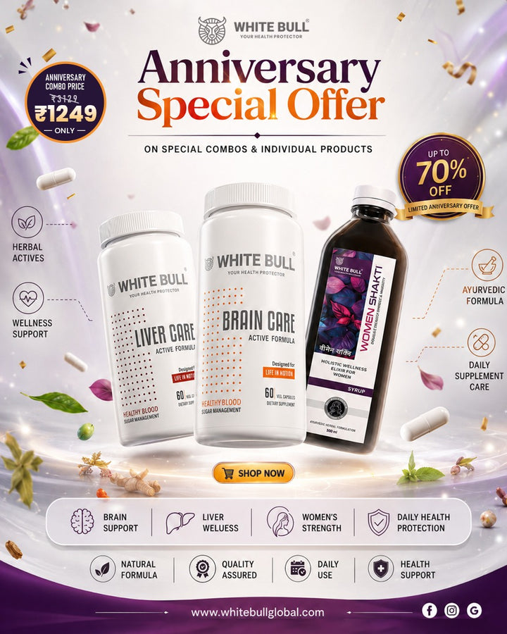 Anniversary Wellness Combo: Women Shakti + Brain Care + Liver Care