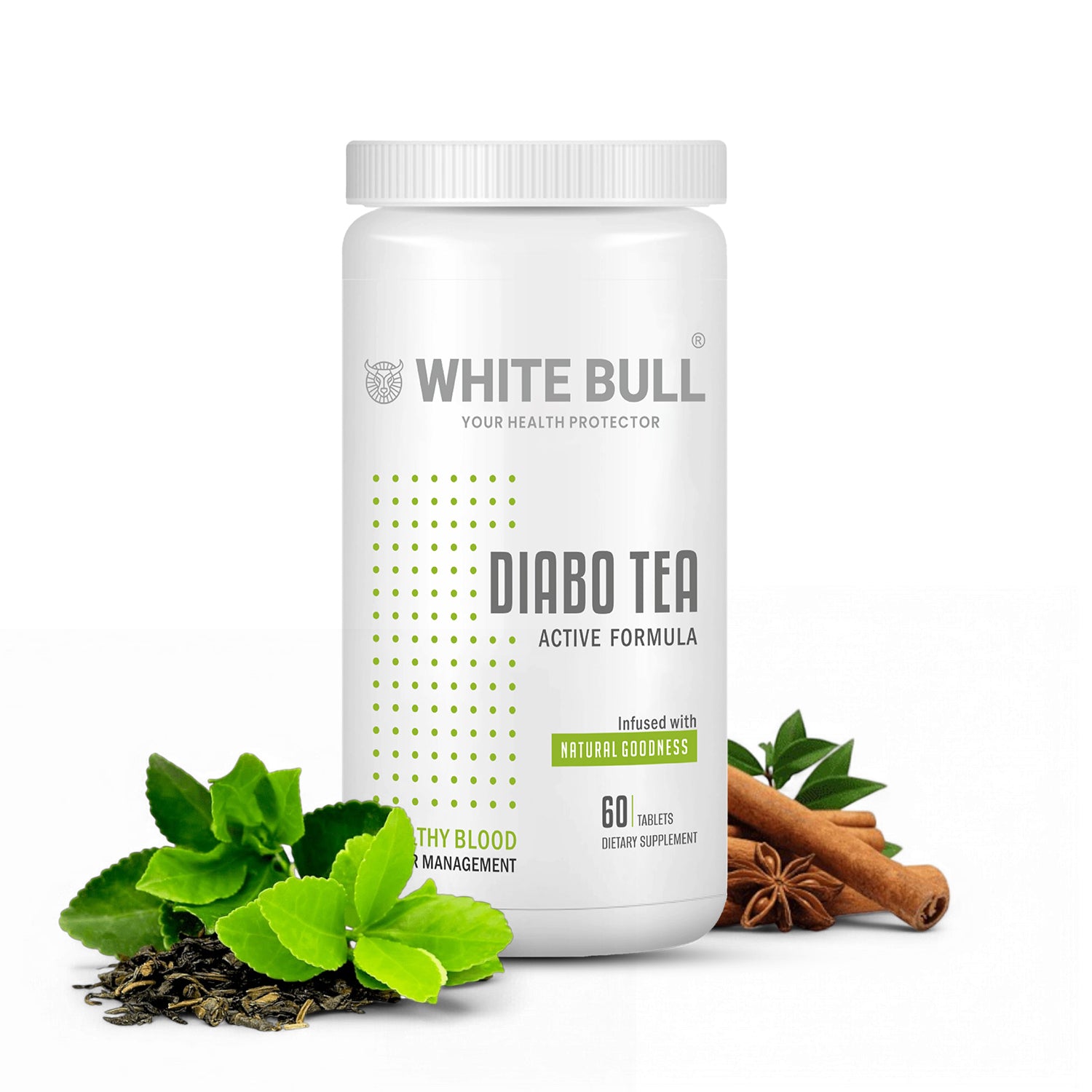 Diabo Tea (60 Tablets) | Extract Blend for Diabetes Care | Supports Blood Sugar Balance & Metabolism | Vegan & Gluten-Free