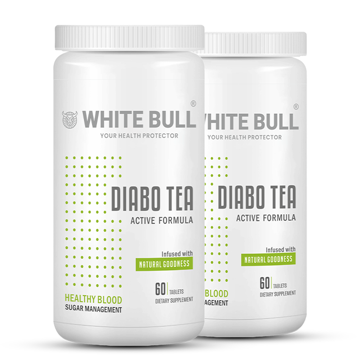 Diabo Tea – Green Tea Extract Blend for Diabetes Care | With Garcinia Cambogia, Moringa, Grape Seed, Cinnamon, Chamomile | Supports Metabolism & Blood Sugar Balance | 60 Tablets | Pack Of 2